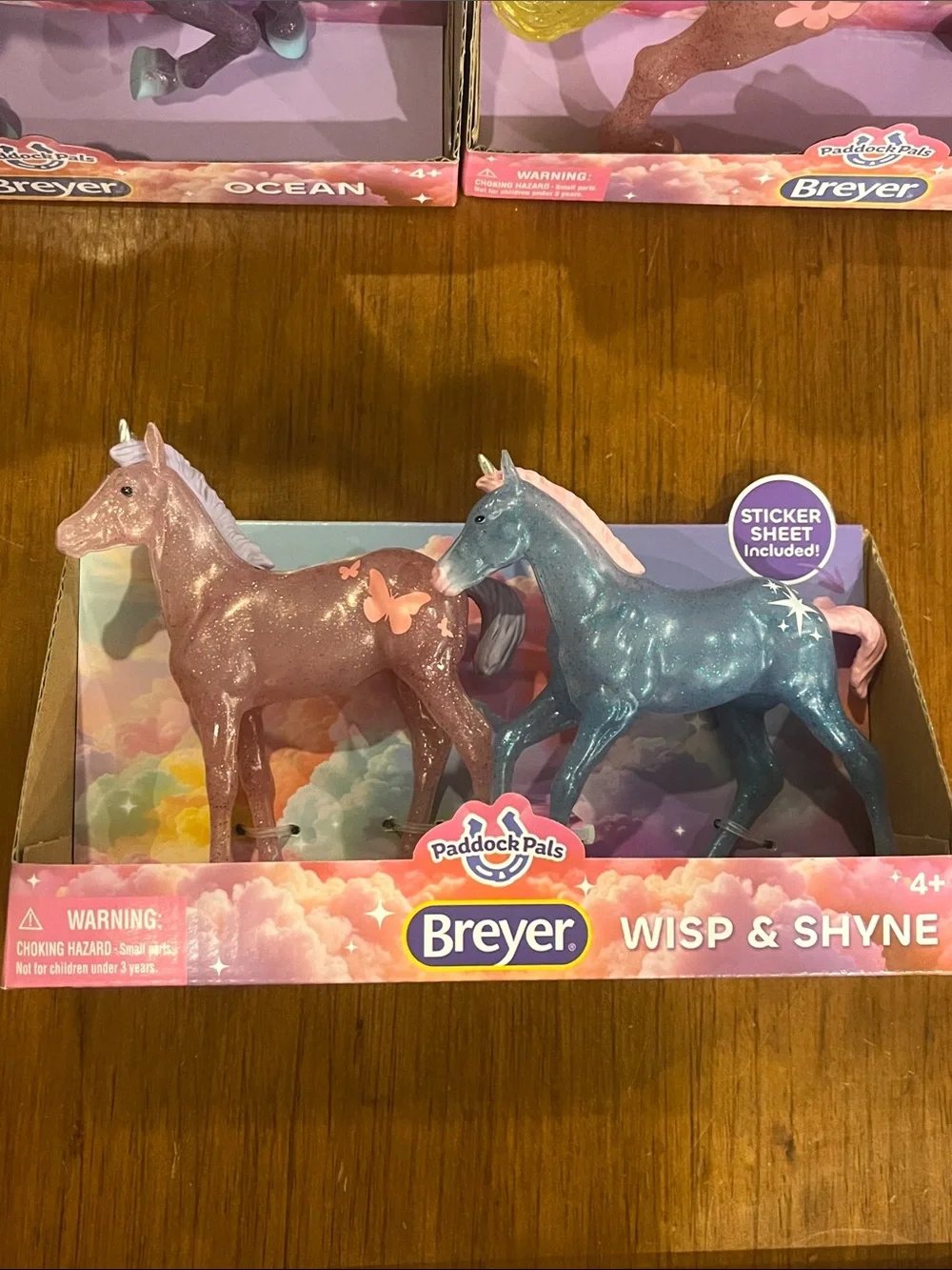 Breyer Paddock Pals Toy Horse Set Petal, Ocean, Skyla, Wisp and Shine new